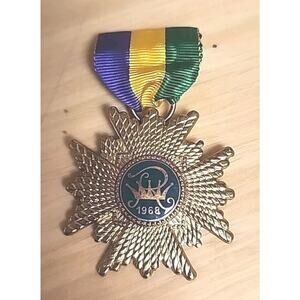 Rex 1968 Men's Ducal Badge New Orleans Mardi Gras Krewe Favor FA9234